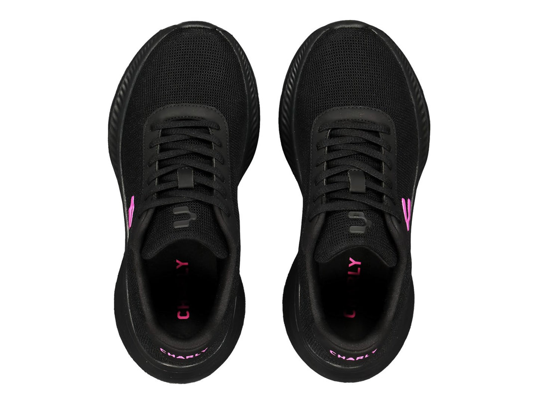 Tenis Charly Negro y Rosa para Mujer