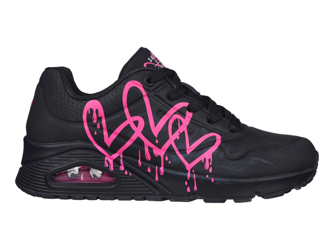 Tenis Skechers One X Jgoldcrown Negro y Rosa para Mujer