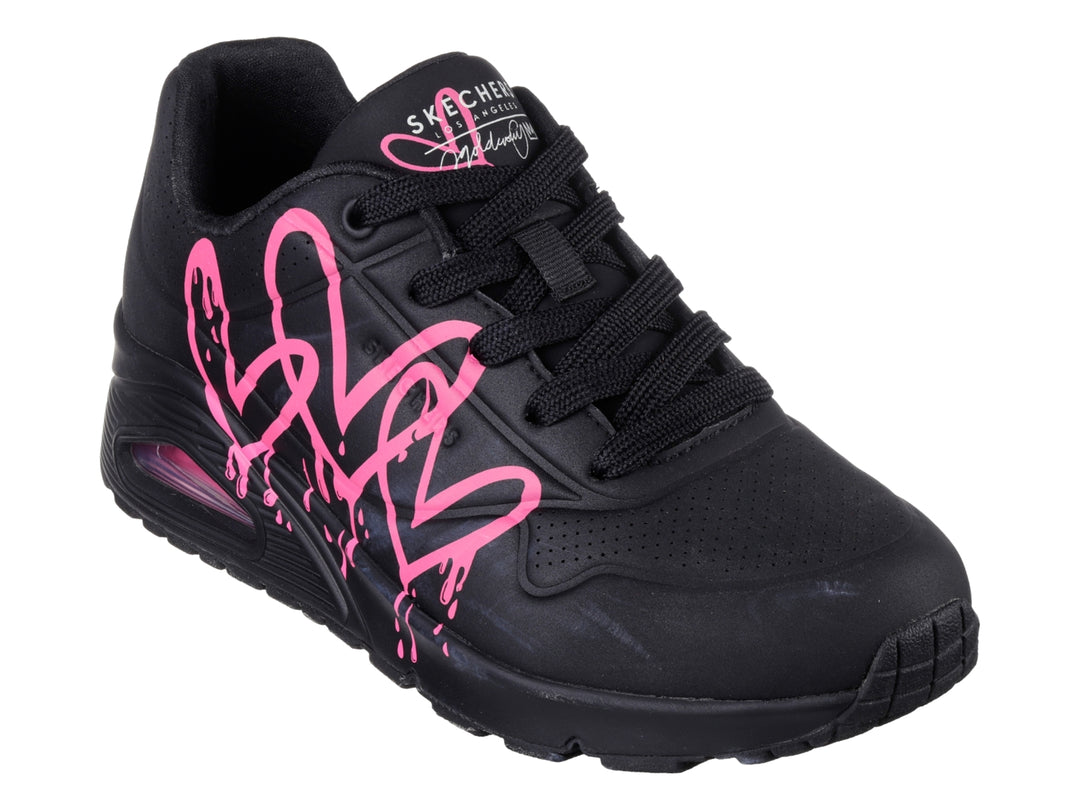 Tenis Skechers One X Jgoldcrown Negro y Rosa para Mujer