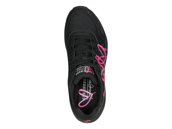 Tenis Skechers One X Jgoldcrown Negro y Rosa para Mujer