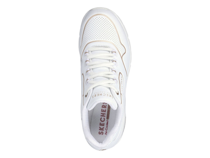 Tenis Skechers One 2 Blanco con Oro para Mujer