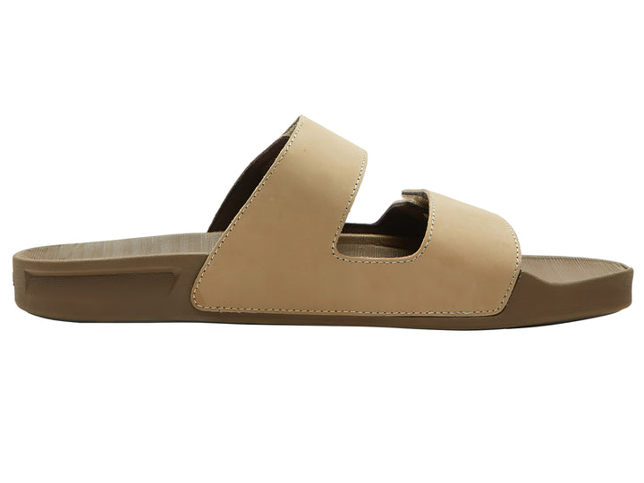 Sandalias Quiksilver Rivi Leather Double Café para Hombre