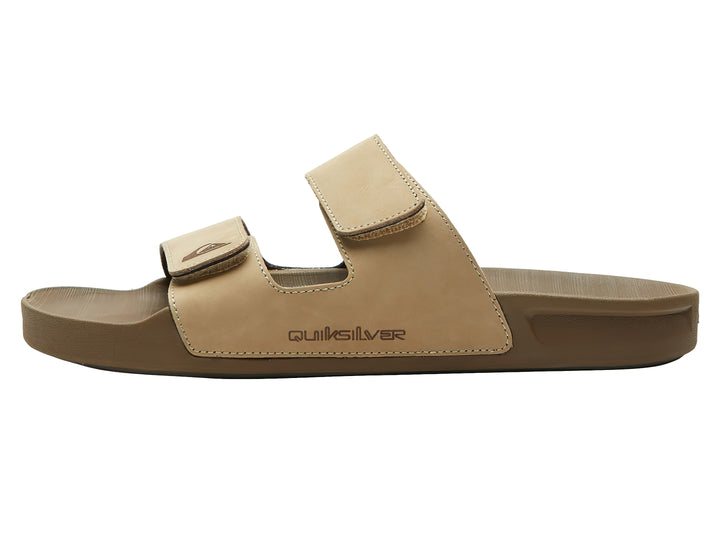 Sandalias Quiksilver Rivi Leather Double Café para Hombre
