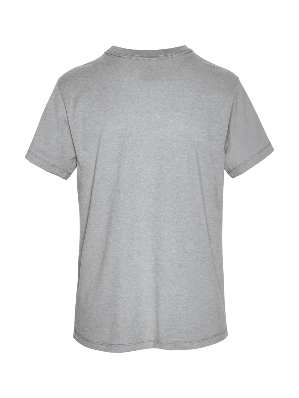 Camiseta de manga corta color gris Oxford con logotipo de Champion en el pecho y manga.