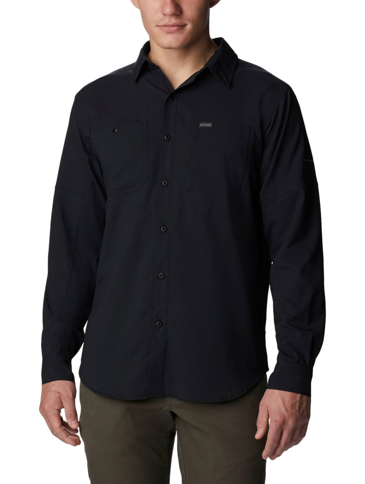Camisa Columbia Silver Ridge Utility Lite Negro para Hombre