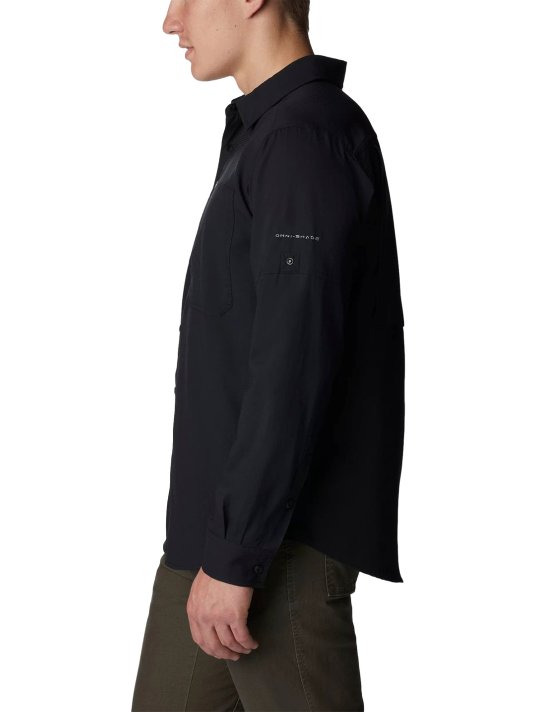 Camisa Columbia Silver Ridge Utility Lite Negro para Hombre