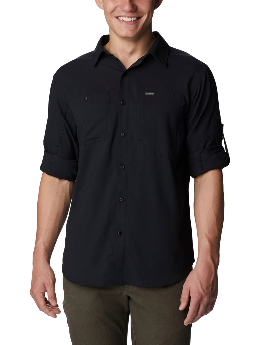 Camisa Columbia Silver Ridge Utility Lite Negro para Hombre