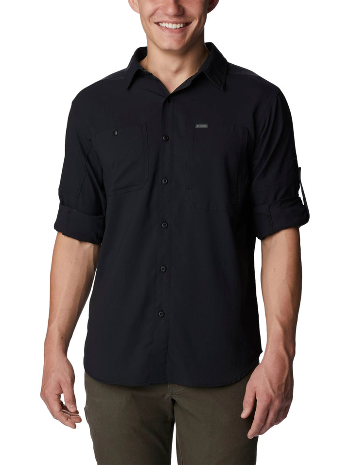 Camisa Columbia Silver Ridge Utility Lite Negro para Hombre