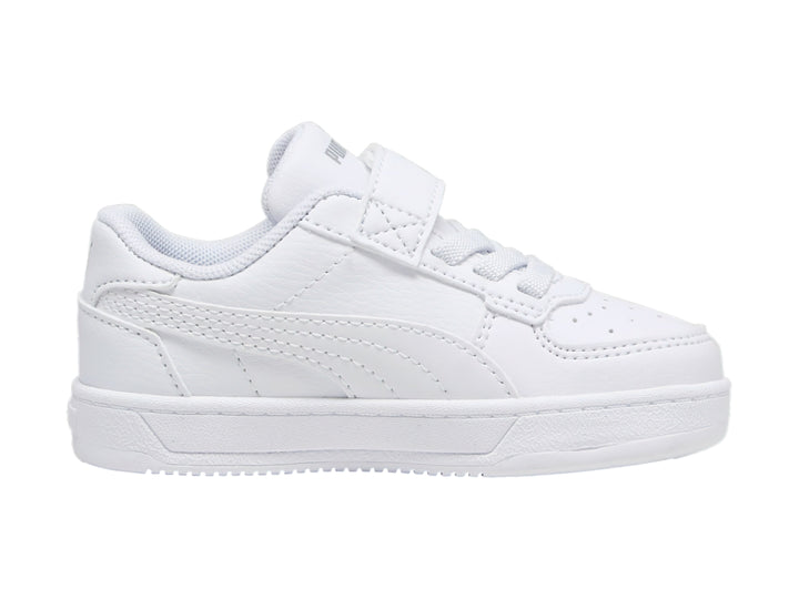 Tenis PUMA Caven 2.0 AC+INF Blanco y Plata para Nino
