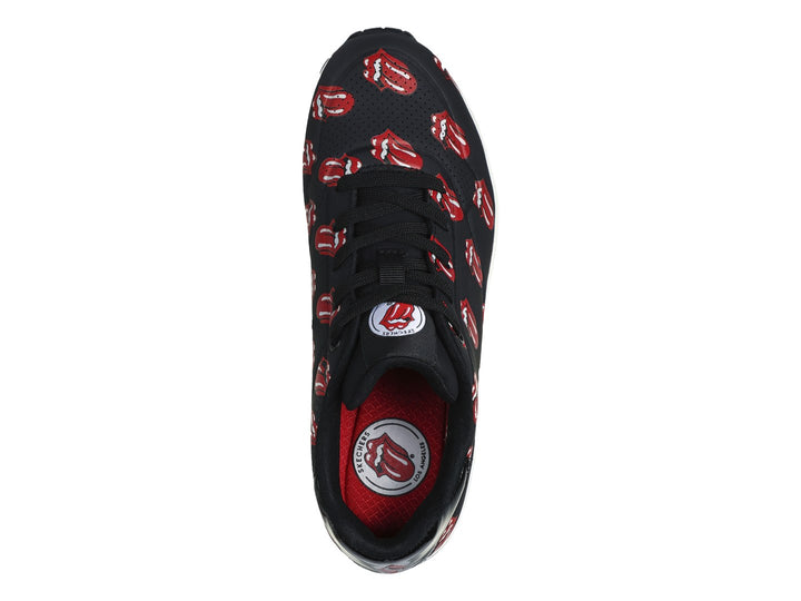 Tenis Skechers One Rolling Stones Negro y Rojo para Mujer