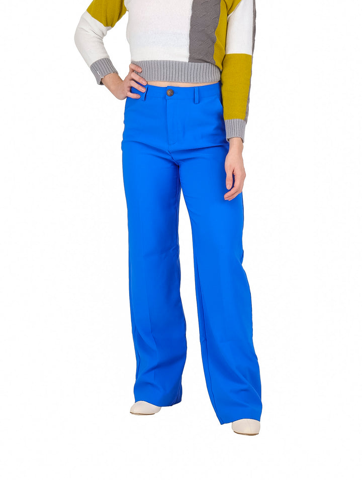 Pantalón Recto Hany Dany Azul para Mujer