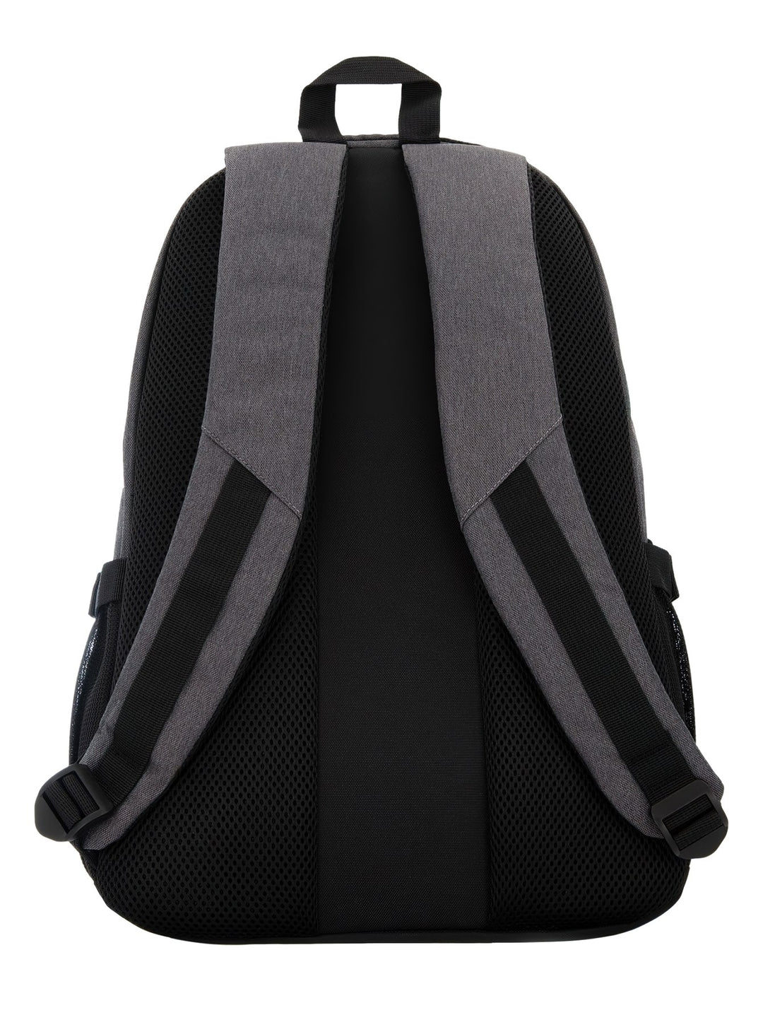 Mochila Charly color gris oscuro con detalles en negro y logotipo frontal, diseño deportivo y funcional.