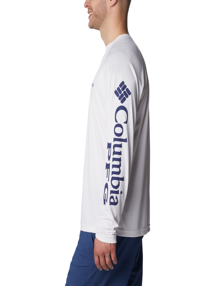 Columbia Playera Manga Larga Blanca para Hombre