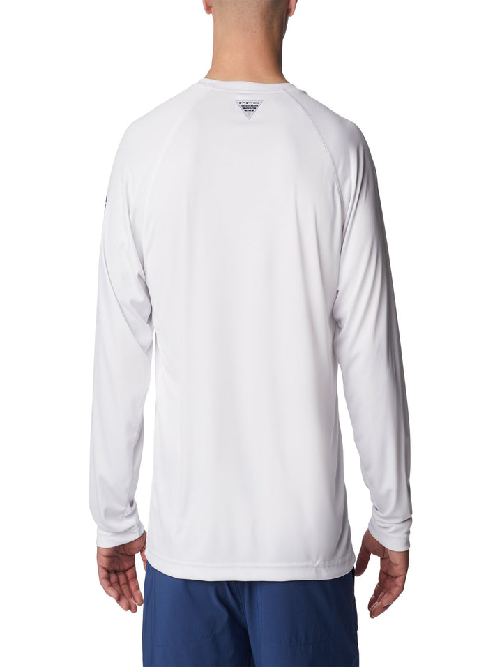 Columbia Playera Manga Larga Blanca para Hombre