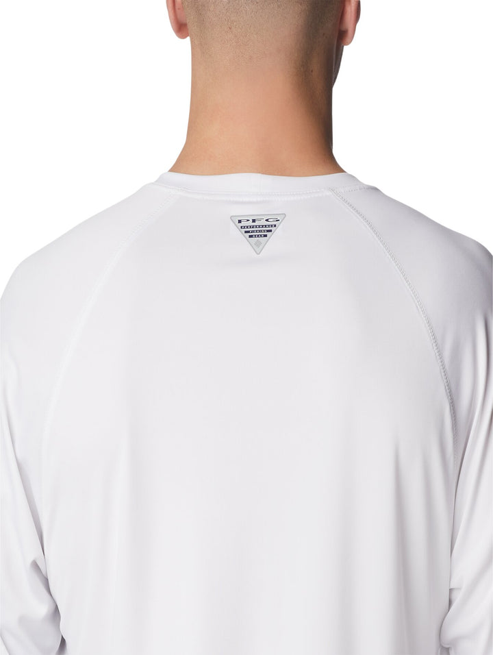 Columbia Playera Manga Larga Blanca para Hombre