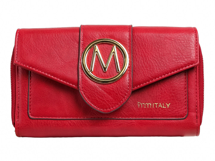 Bolso Cartera MM Bolsas Rojo Vino para Mujer