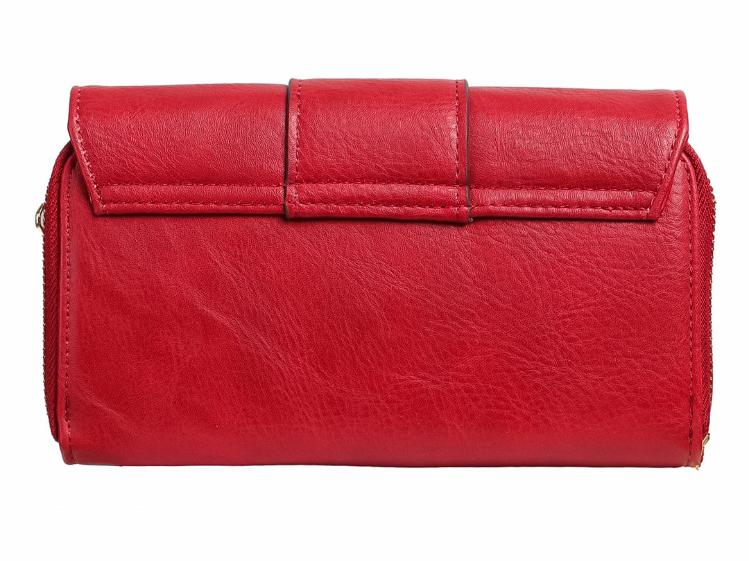 Bolso Cartera MM Bolsas Rojo Vino para Mujer