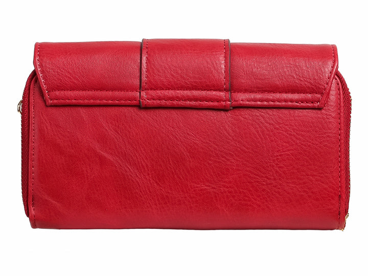Bolso Cartera MM Bolsas Rojo Vino para Mujer