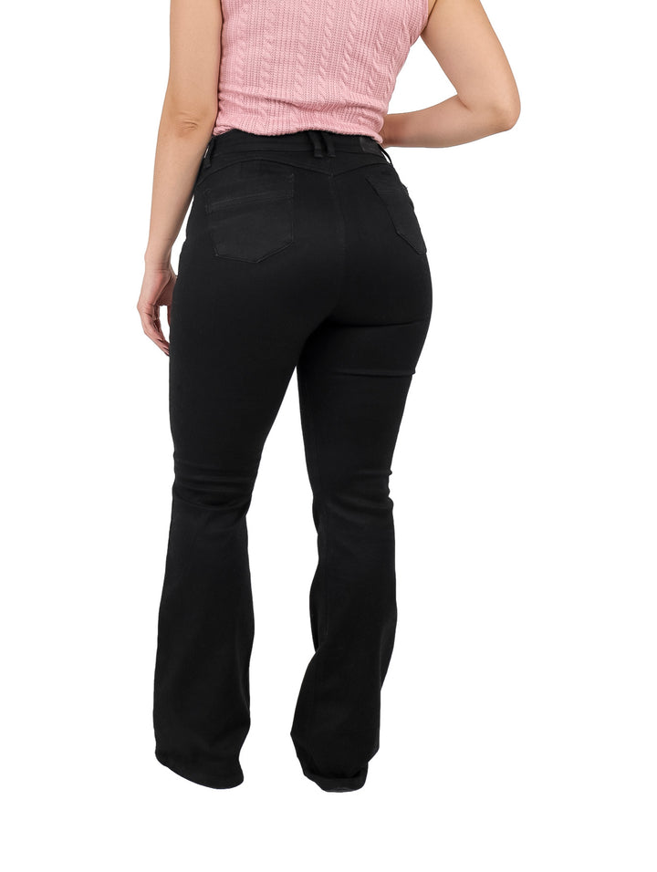 Pantalones Jeans Campana Dolce and Amaro Negro para Mujer