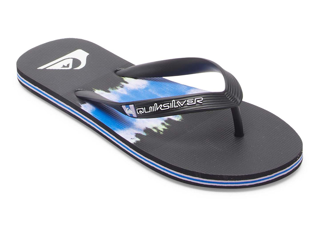 Sandalias Quiksilver Molokai Art Negro y Azul para Hombre