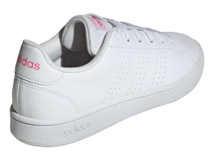 Tenis Adidas Advantage Base Blanco y Rosa para Mujer