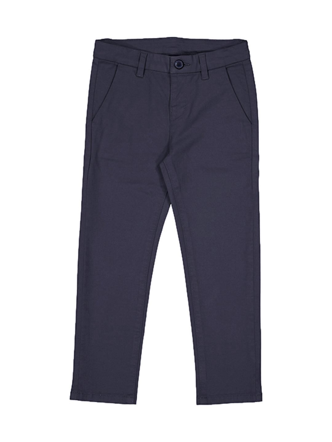Pantalón chino básico para niño en color azul marino.
