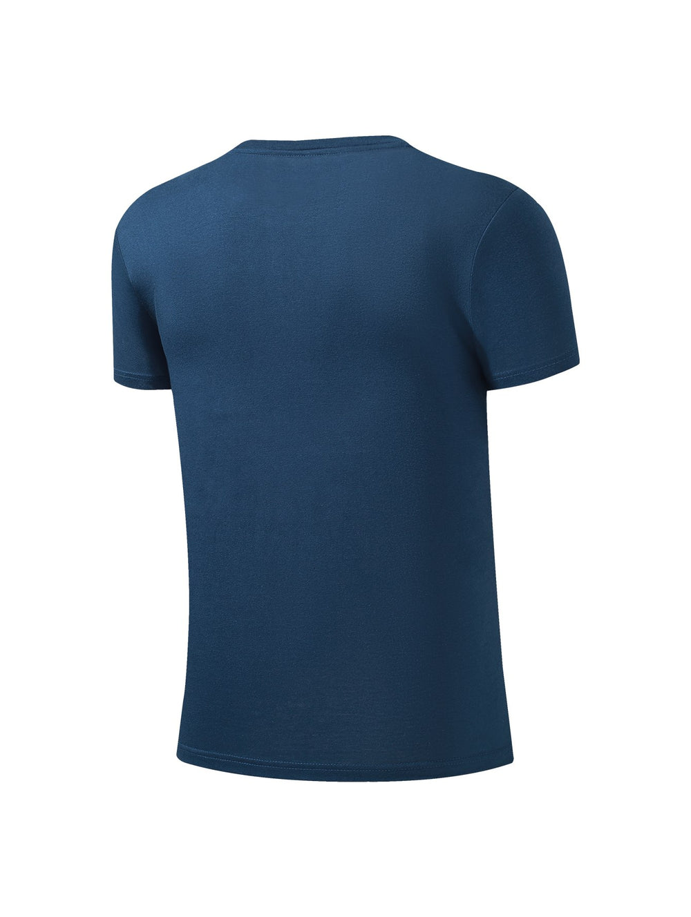 Camiseta de manga corta color azul marino con el logotipo de los New York Yankees en blanco en el pecho.