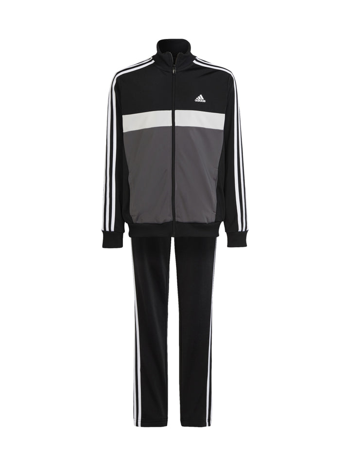 Conjunto Deportivo Adidas Tiberio Negro y Gris para Niño