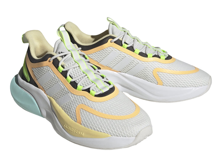 Tenis Adidas Alphabounce+ Blanco y Aqua para Hombre