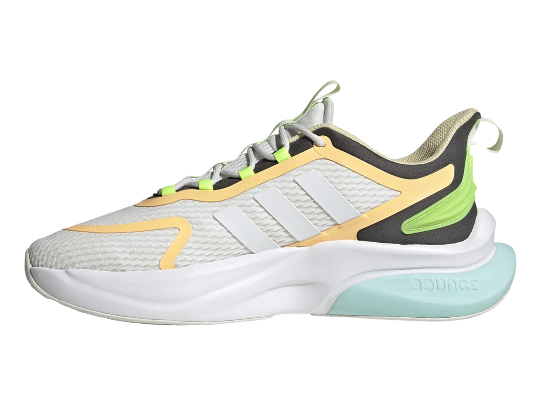 Tenis Adidas Alphabounce+ Blanco y Aqua para Hombre