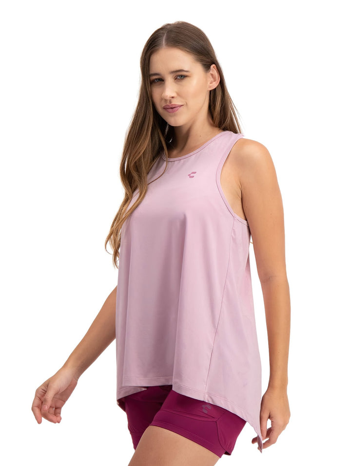 Playera sin mangas Charly Rosa Claro para Mujer