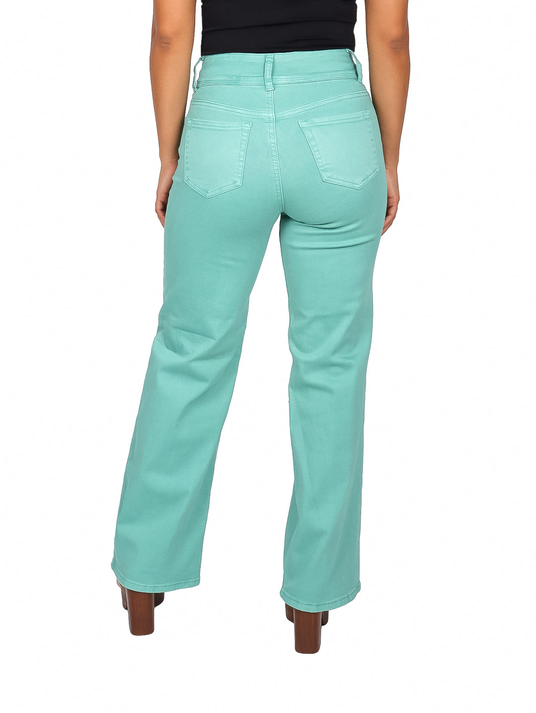 Pantalones Culotte NYD Jeans Color Menta para Mujer