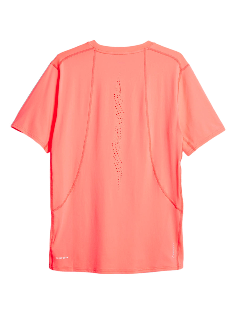 Camiseta deportiva PUMA de manga corta en color Fire Orchid con logotipo blanco en el pecho.