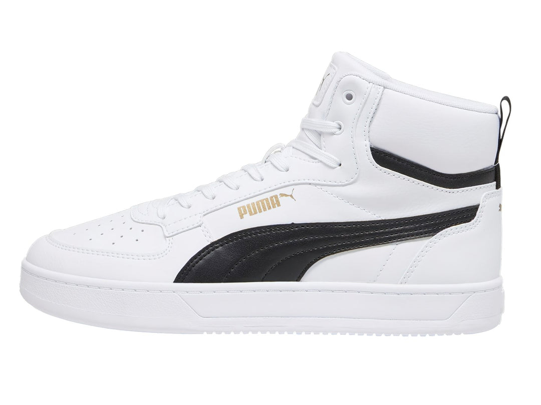 Tenis PUMA Caven 2.0 Mid Blanco, Negro y Oro para Hombre