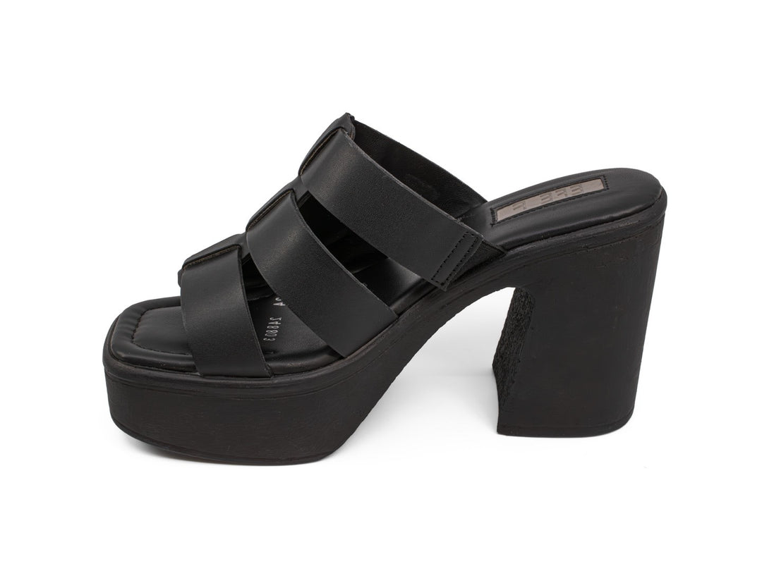 Sandalias de Plataforma EFE Negro para Mujer