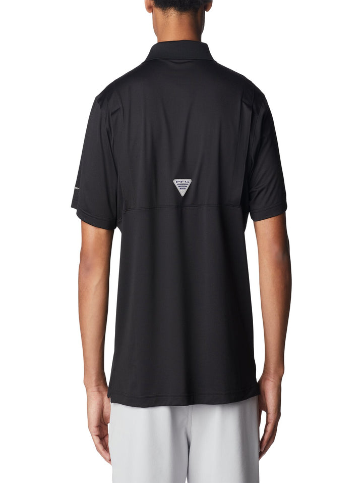 Polo Columbia PFG Skiff Cast Negro para Hombre