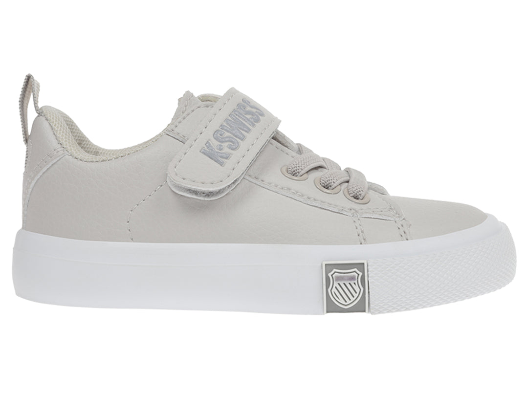 Tenis K-SWISS Mini Trinity Blanco y Gris para Niño