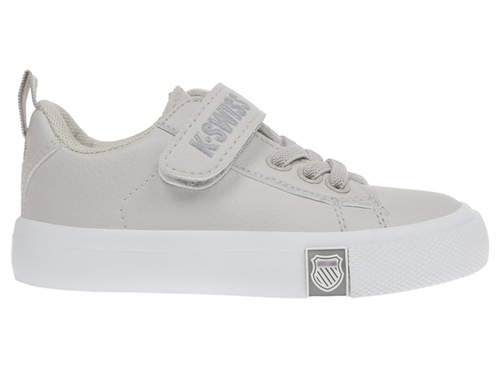 Tenis K-SWISS Mini Trinity Blanco y Gris para Niño