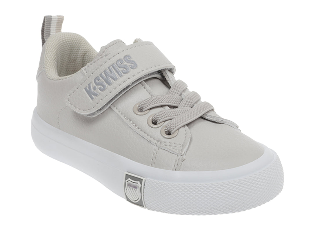 Tenis K-SWISS Mini Trinity Blanco y Gris para Niño