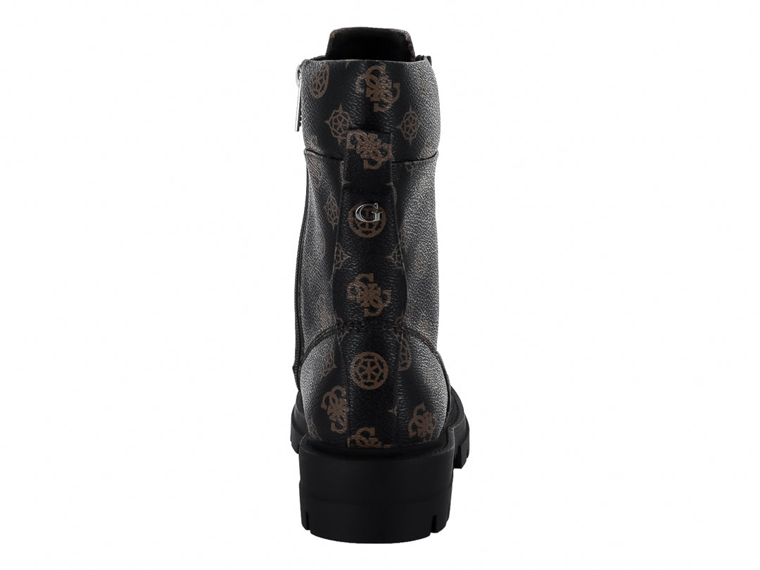 Botines Combat Guess Color Café para Mujer