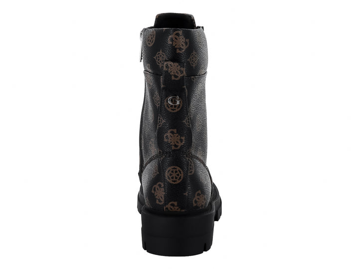 Botines Combat Guess Color Café para Mujer