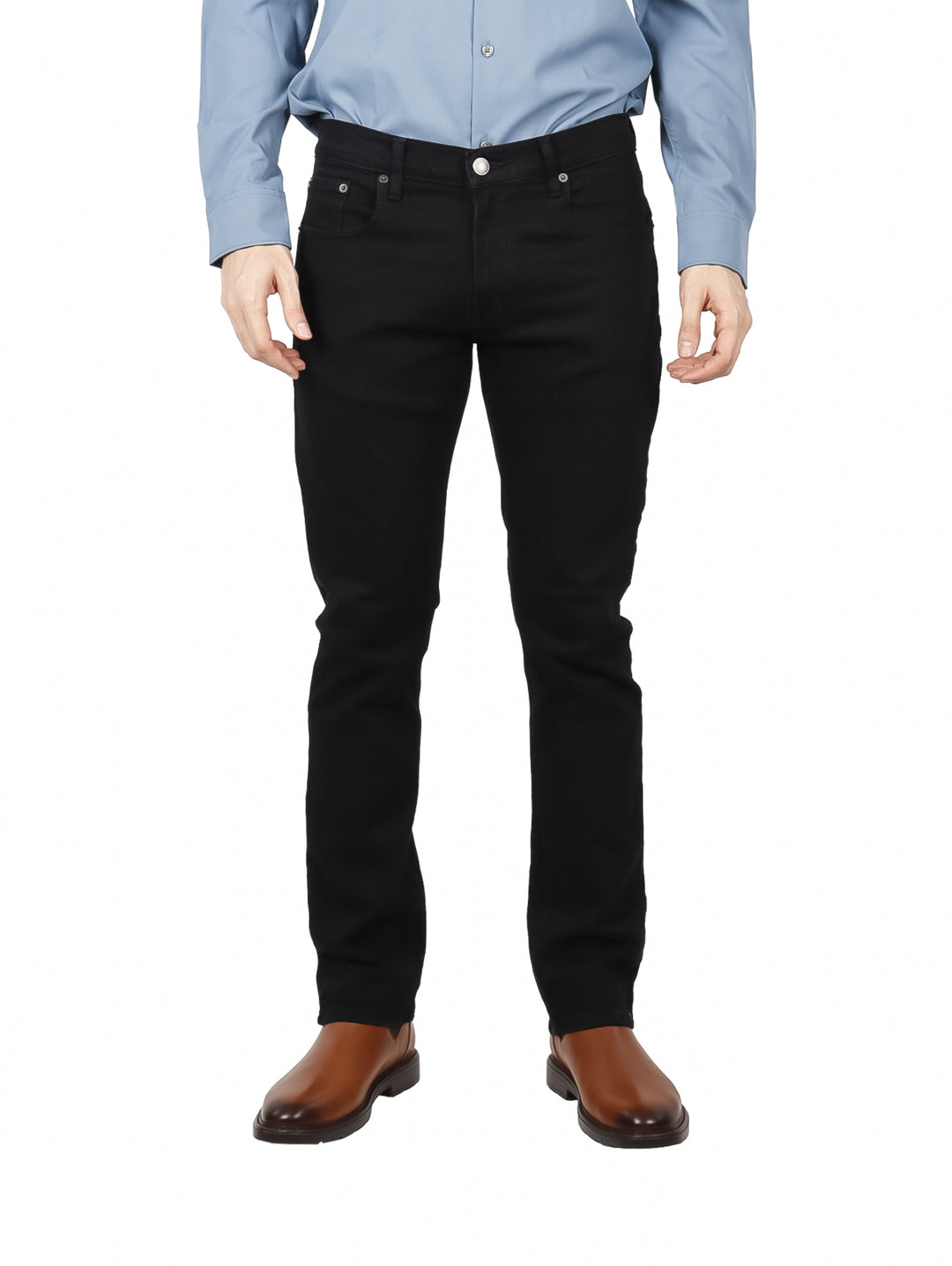 Jeans OGGI Basic Vaxter Rebel Negro para Hombre