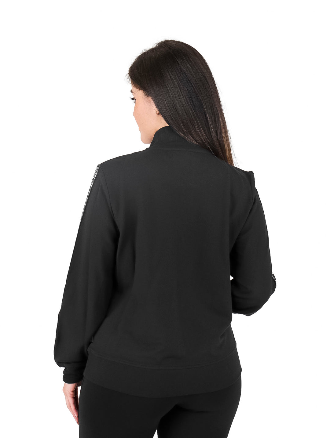 Sudadera con Cierre Karl Lagerfeld Negro y Plata para Mujer