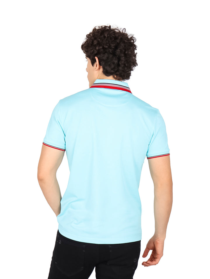 Playera Polo Pavini Azul Cielo para Hombre