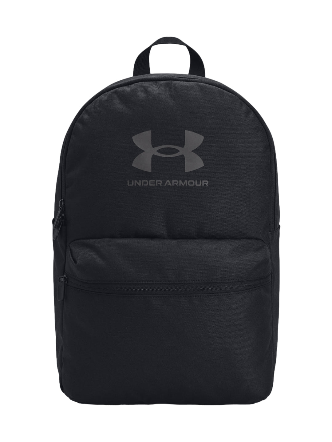 Mochila Under Armour Loudon Lite de color negro con logotipo central y bolsillo frontal con cierre.
