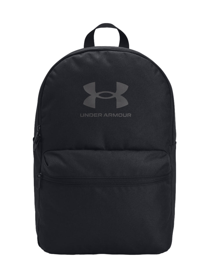 Mochila Under Armour Loudon Lite de color negro con logotipo central y bolsillo frontal con cierre.