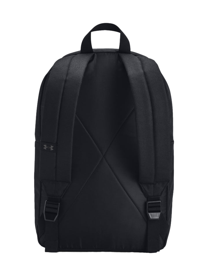 Mochila Under Armour Loudon Lite de color negro con logotipo central y bolsillo frontal con cierre.