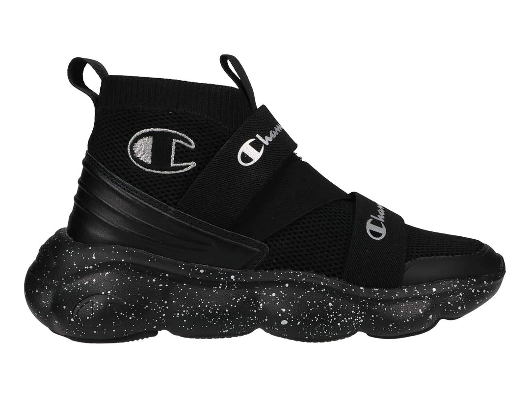 Tenis Champion Z Hi Negro y Plata para Mujer