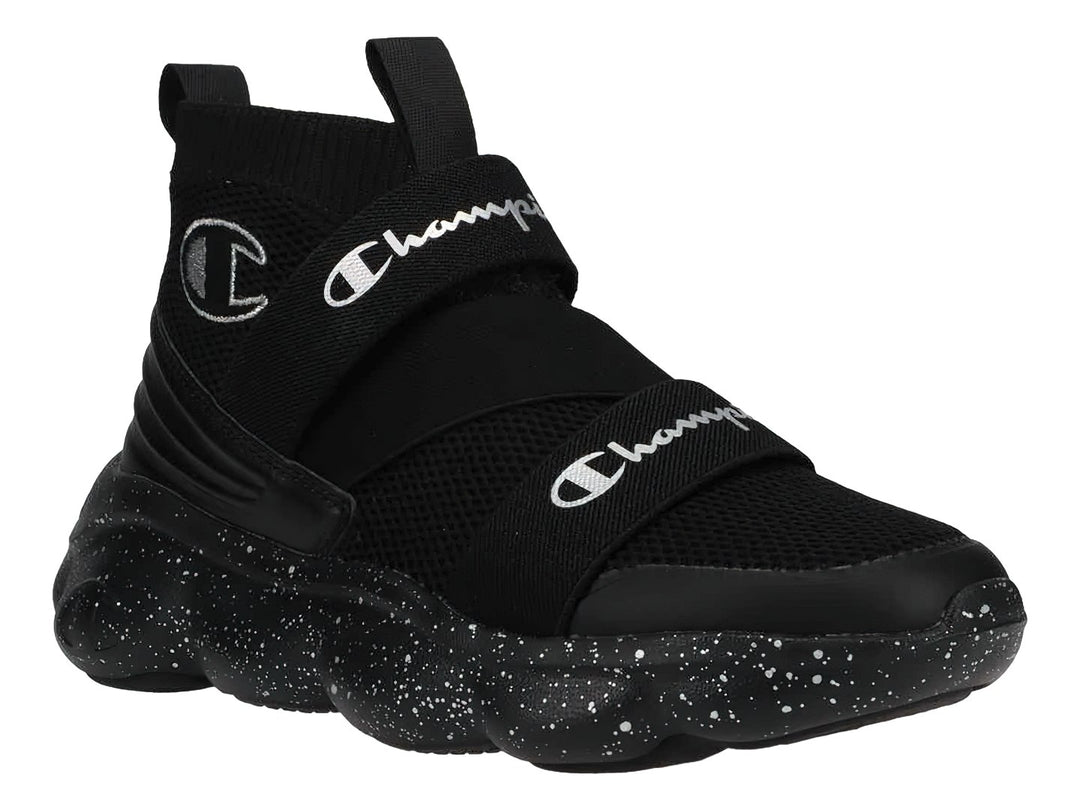 Tenis Champion Z Hi Negro y Plata para Mujer