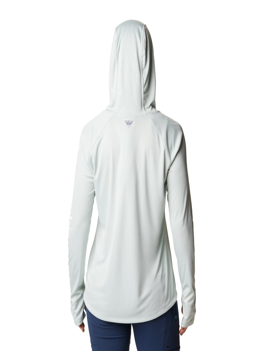 Playera con Capucha Columbia Verde Claro para Mujer